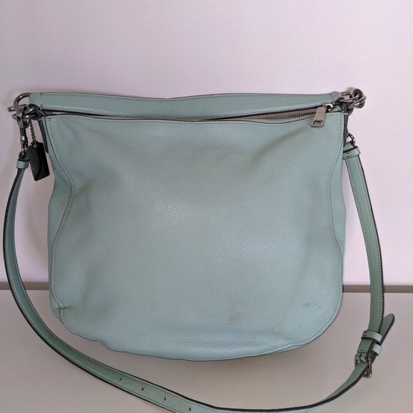 Coach Mint/Sea-foam Green Cross Body Leather Bag - Picture 5 of 5